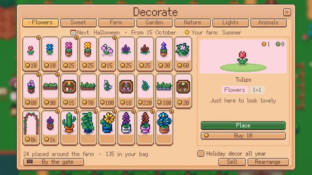 The Decorate window: potted flowers, a rose arch and more
