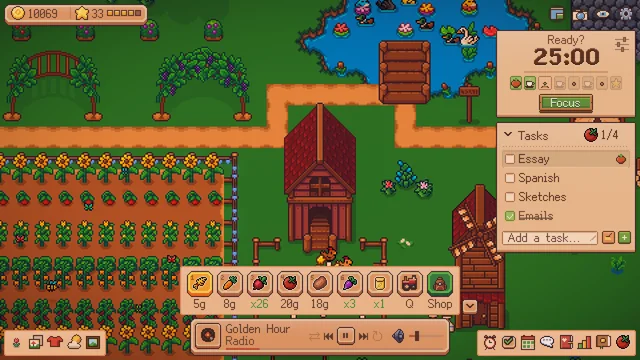 A summer evening by the pond and the coop